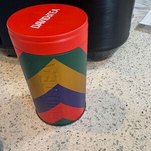 Retired Davidβs Tea tin.